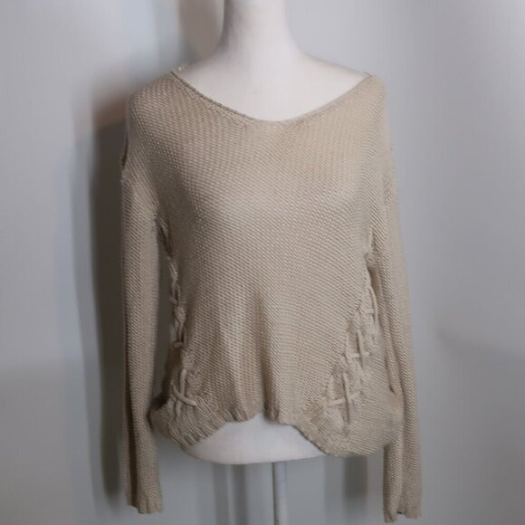 Harper Sweaters - Harper Heritage Women's Beige Sweater Size Small